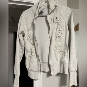 Lululemon gray zip up size 6
